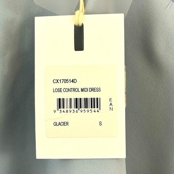 C/MEO Collective Halter Tie Lose Control Midi Dress Frill Detail Glaci… - Picture 6 of 11